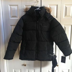 Weatherproof Big Boys Black Puffer Coat